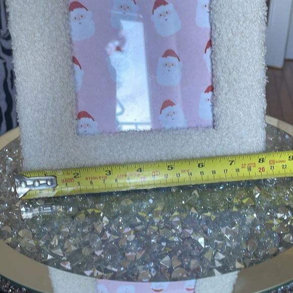 Eccolo Fuzzy white shag photo picture frame living room house decoration - Picture 6 of 8